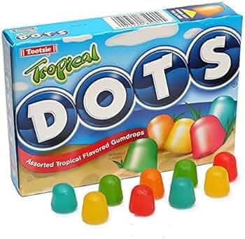 Tropical Dots Assorted Flavor Gumdrops 6.5 oz