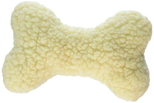 Boss Pet Products Products 08807 Digger's Fleece Plush Characters Cuddly Bone Shape Dog Toy with Squeaker