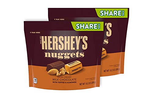 Hershey's Nuggets Milk Chocolate w/ Toffee and Almonds (Pack of 2) Hershey's