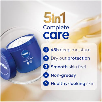 Nivea Rich Nourishing Body Cream Dry Skin Almond Oil 400 ml