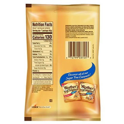 Werther's Original Chewy Sugar Free Caramel Candy 1.46 Oz (Pack of 12)