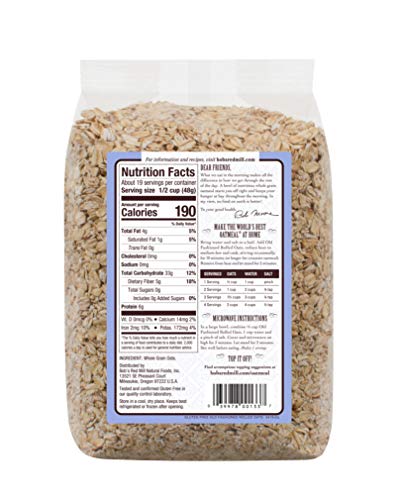 Bob's Red Mill Gluten Free Old Fashion Rolled Oats, 32-ounce (Pack of 4)