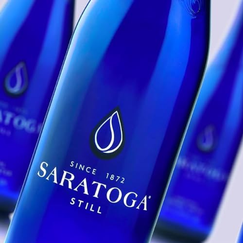 Saratoga Still Natural Spring Water, 12oz Glass Bottles (3 Pack)