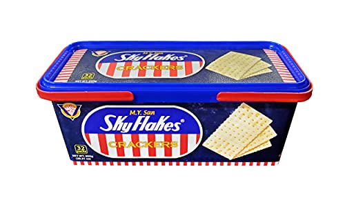 M.Y. San SkyFlakes Filipino Crackers 32 Packs 800g (Pack of 2)