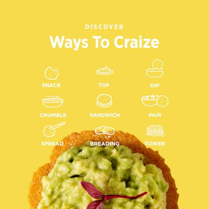 Craize Sweet Corn Crisps Gluten Free, Vegan, Kosher, Toasted Corn Crackers 4 oz (Pack of 6)