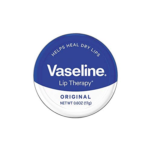 Vaseline Therapy Lip Balm Tin, Original, 0.6 oz (Pack of 3) Vaseline