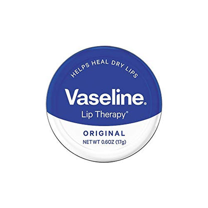 Vaseline Therapy Lip Balm Tin, Original, 0.6 oz (Pack of 3) Vaseline