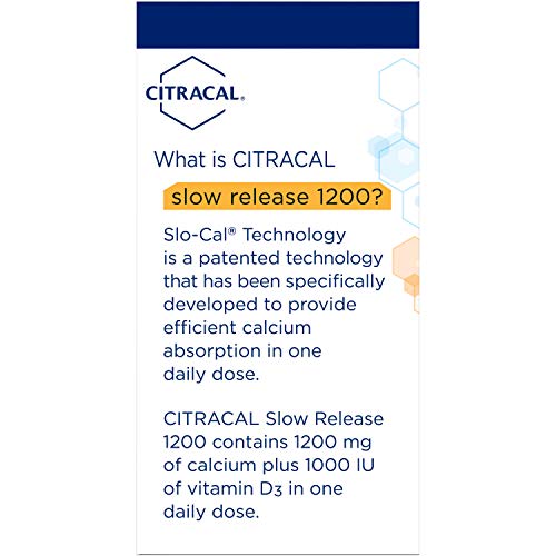 Citracal Calcium + D Slow Release 1200 Tablets 80 Tablets (Pack of 4)