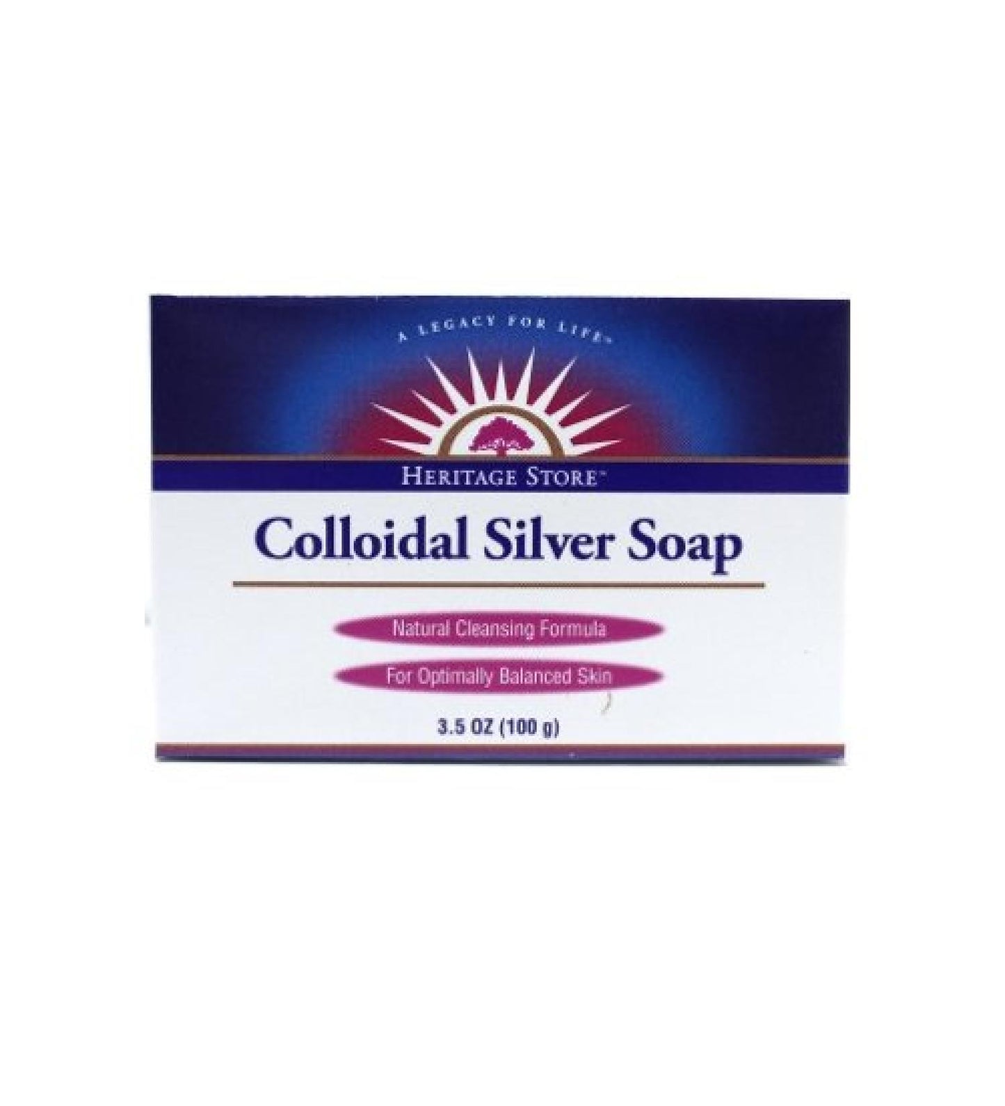 HERITAGE STORE Colloidal Silver Soap 3.5 oz Heritage Store