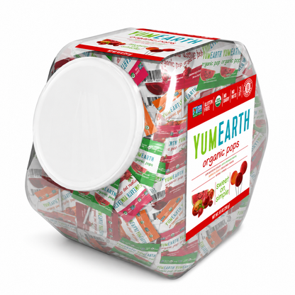 YumEarth Organic Lollipops, Assorted Flavors - Allergy Friendly, Non GMO, Gluten Free, Vegan (Packaging May Vary) (125 Count, Variety Pack)