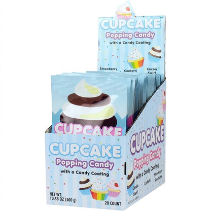 Koko's Cupcake Popping Candy with Candy Coating, 0.53 oz, 20 Count Box Koko's