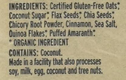 Purely Elizabeth Superfood Vegan Oatmeal Classic Cinnamon 9.12 Oz 6 Packets