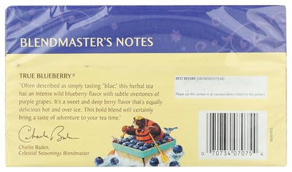 Celestial Seasonings, True Blueberry Herb Tea, 20 ct