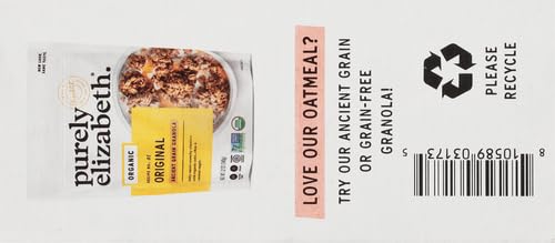 Purely Elizabeth Superfood Vegan Oatmeal Classic Cinnamon 9.12 Oz 6 Packets