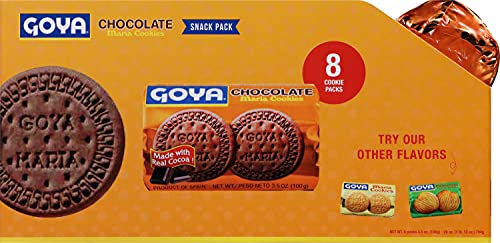 Goya Foods Chocolate Maria Cookies, 3.5 Ounce (Pack of 8)