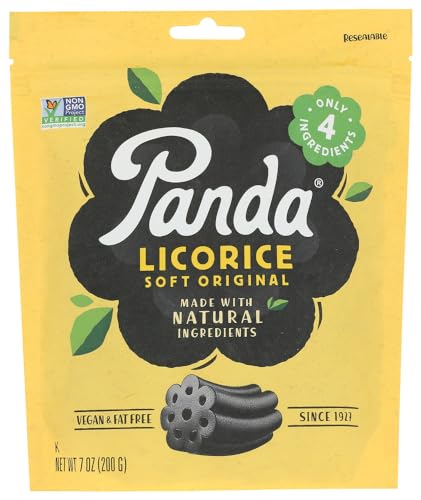 Panda Licorice, Soft Licorice, 7 oz (200 g) - (Pack of 2) Panda