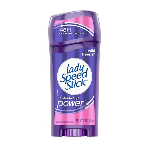 Lady Speed Stick Invisible Dry Antiperspirant, Wild Freesia, 2.3 oz (Pack of 6) Lady Speed Stick