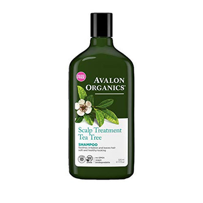 Avalon Organics Scalp Treatment Tea Tree Shampoo, 11 oz (Pack of 2) Avalon Organics