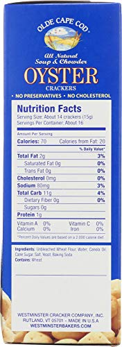 Olde Cape Cod Oyster Crackers, Soup & Chowder, Multi-Pack 8 oz (Pack of 2)