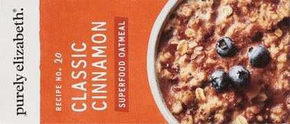 Purely Elizabeth Superfood Vegan Oatmeal Classic Cinnamon 9.12 Oz 6 Packets