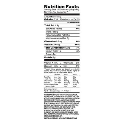 Snack Factory Pretzel Crisps Honey Mustard and Onion 7.2 Ounce (Pack of 2)