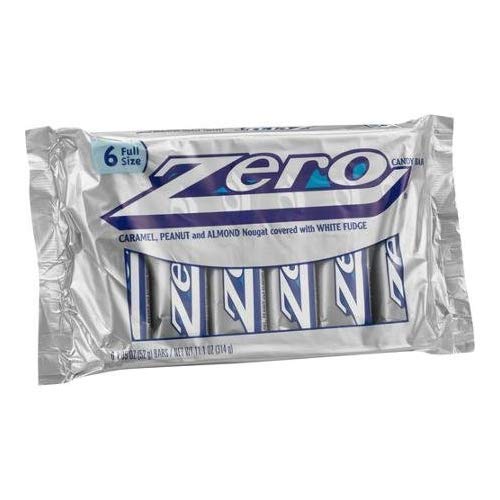 Zero Candy Bars, 1.85 oz, 6 count Zero