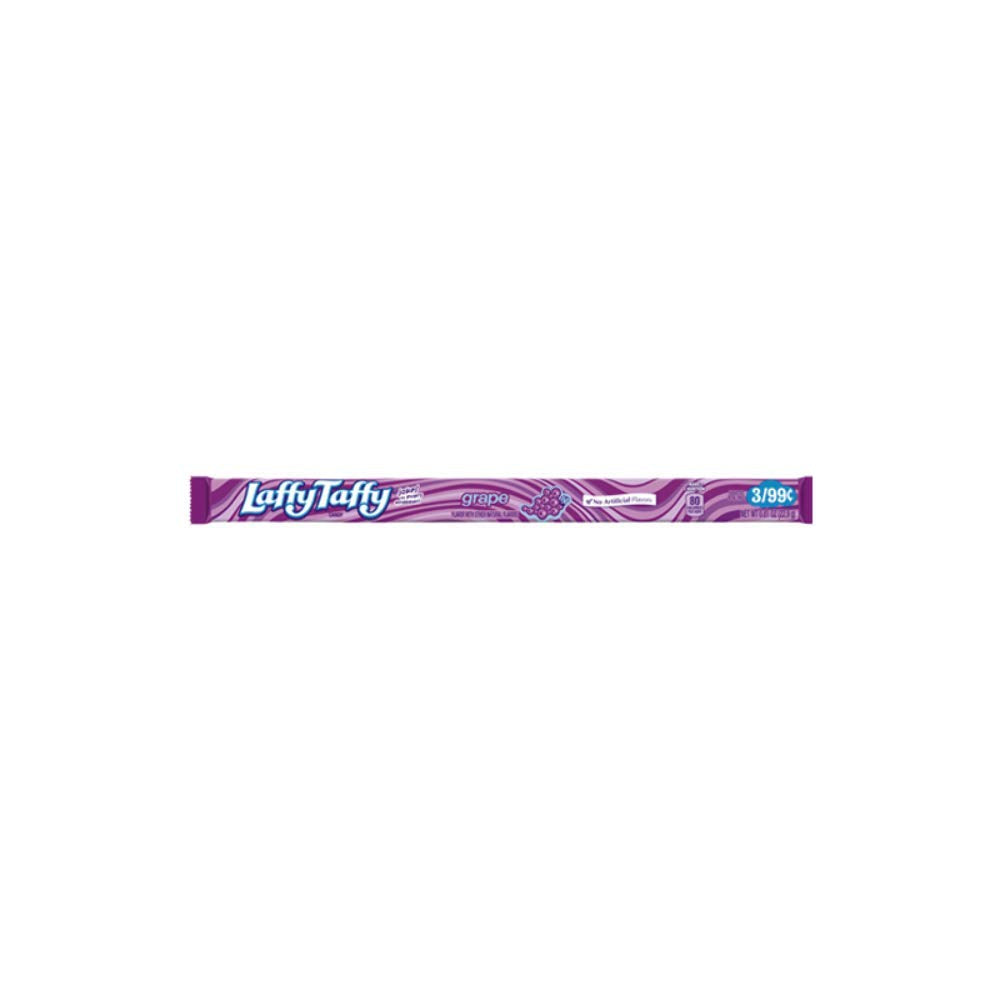 Laffy Taffy Candy Ropes - Grape: 24-Piece Box Laffy Taffy