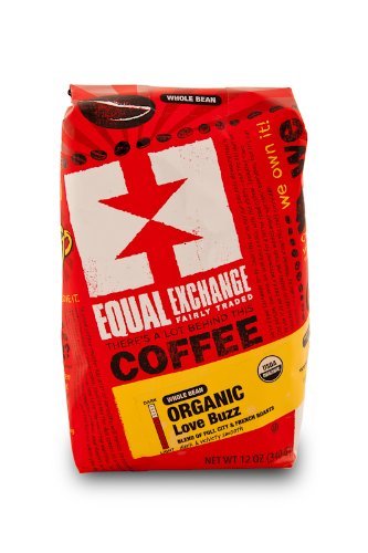 Equal Exchange Organic Coffee Love Buzz Whole Beans 3 Bags 12 oz