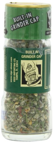 Alessi Herb & Seasoning Grinder, Dipping Spices for Olive Oil, Tip n' Grind Garlic, 0.76 Ounce (Pack of 4)