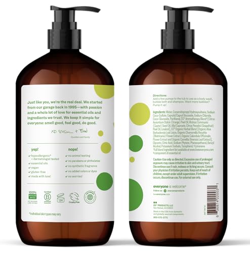 Everyone 3-in-1 Kids Soap Body Wash Bubble Bath Shampoo 32 Ounce Tropical Coconut for Toddlers Tweens and Teens