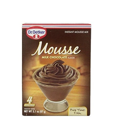 Dr. Oetker Milk Chocolate Mousse Mix 3.1 Ounce (Pack of 6)