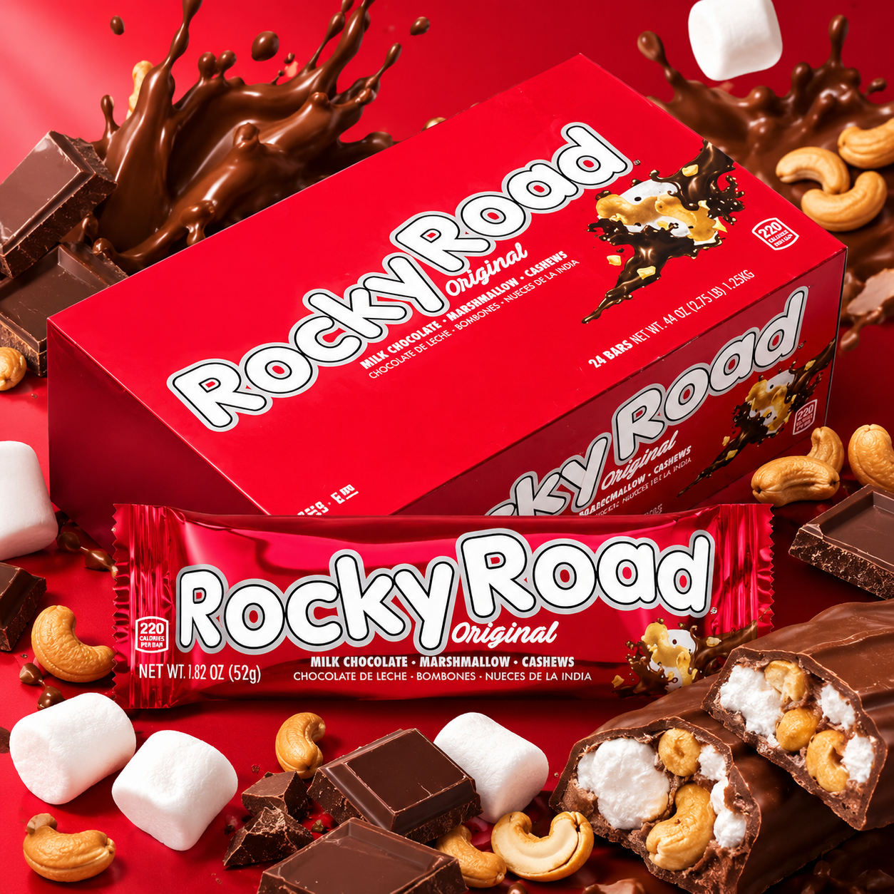 Rocky Road Bar, 1.82 Ounce (Pack of 24)