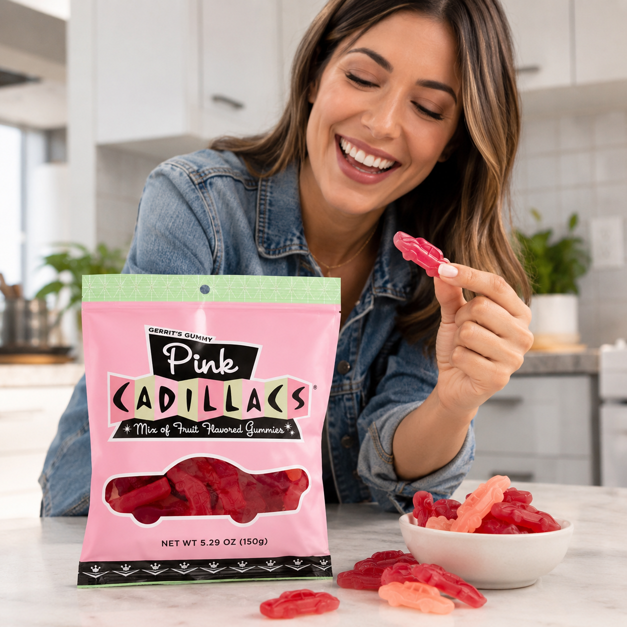 Gerrit's Gummy Pink Cadillacs, 5.2 Ounces