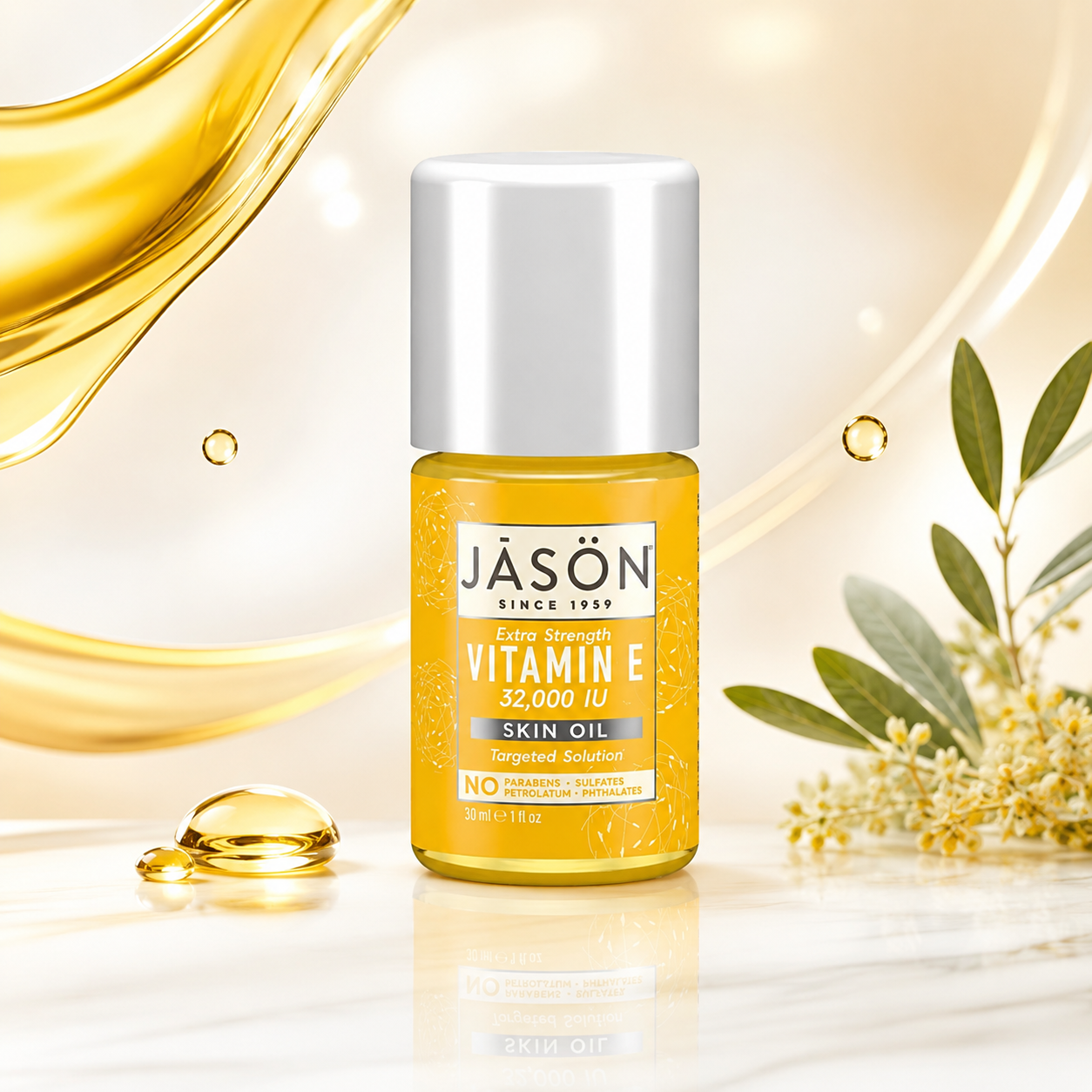 JASON Natural Vitamin E 32 000 IU Extra Strength Skin Oil Targeted Solution 1 fl oz