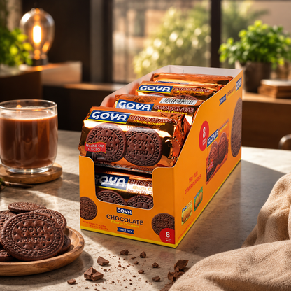 Goya Foods Chocolate Maria Cookies, 3.5 Ounce (Pack of 8)