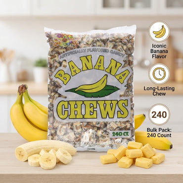 Albert's Fruit Chews - Banana Flavor (240 Candies) Albert's