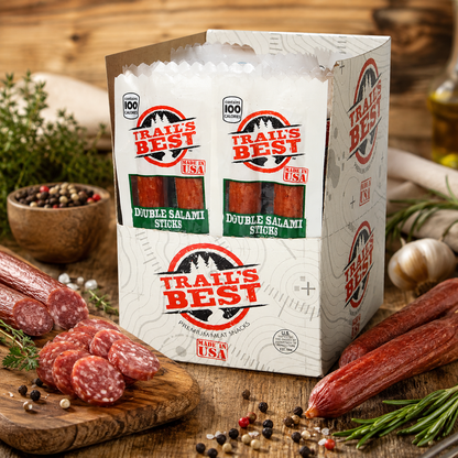 Trail'S Best Double Salami Stick (Pack of 20)