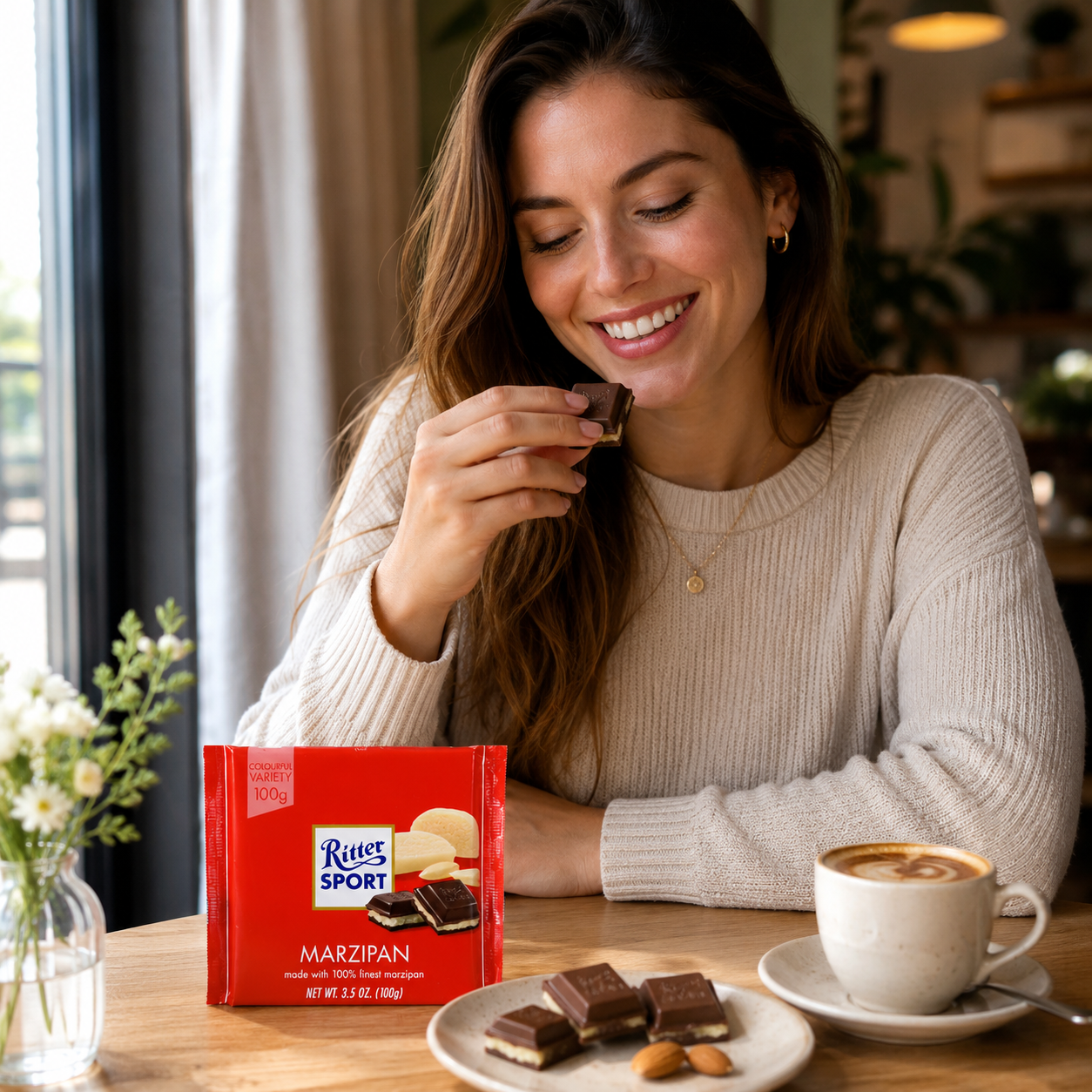 Ritter Sport Marzipan (1 Bars each 100g) from Germany