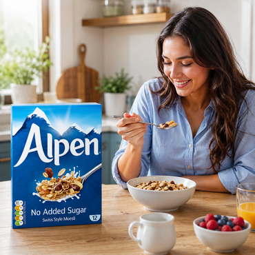 Alpen Muesli Cereal No Sugar Added 14 oz Boxes