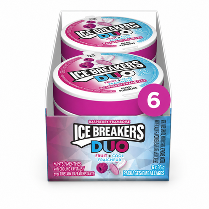 Ice Breakers Duo Raspberry Mints Sugar-Free Breath Mints 1.27 oz