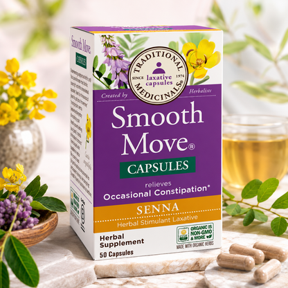 Traditional Medicinals - Smooth Move Senna, 50 Capsules
