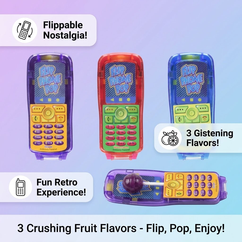 Flip Phone Pop 12 Count Flip Phone Pop