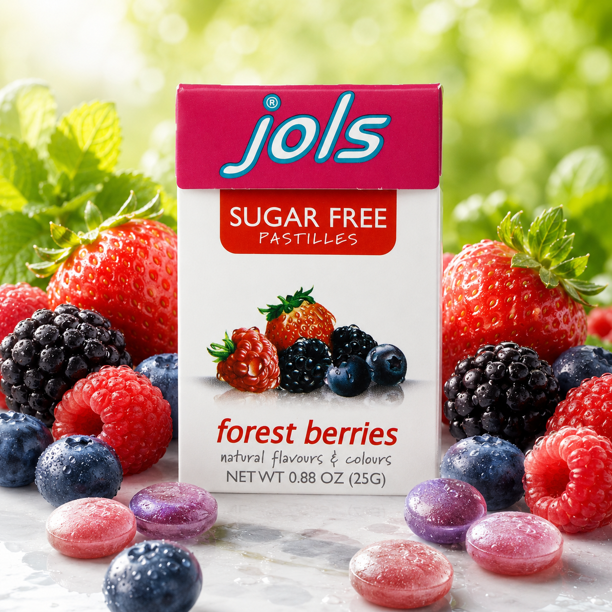 Jols Sugar Free Pastilles Forest Berry 0.88-oz Boxes Daprano & Co