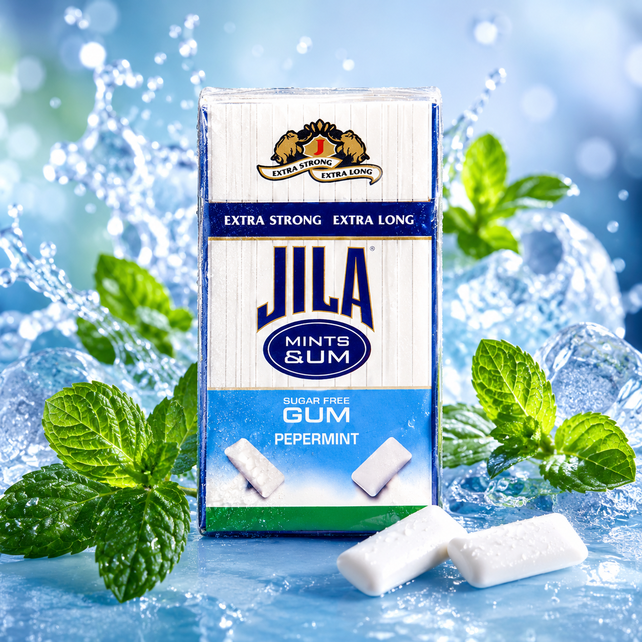 Jila Sugar Free Peppermint Gum 0.8 oz