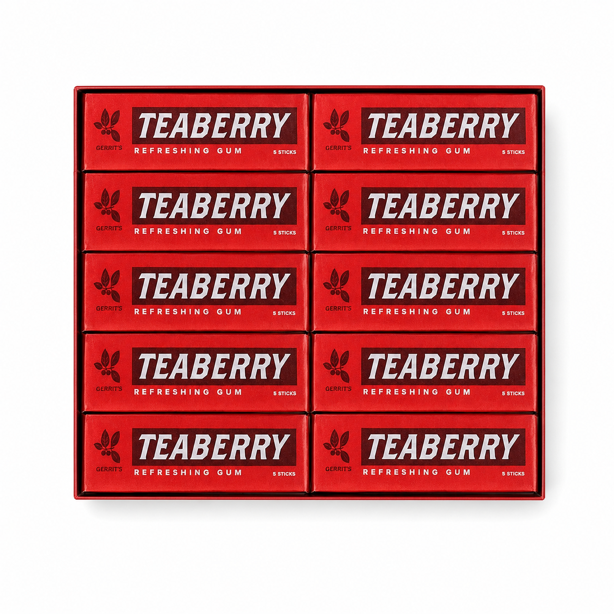 FOTE HOME GOODS Teaberry Chewing Gum Classic Retro Nostalgic Flavor