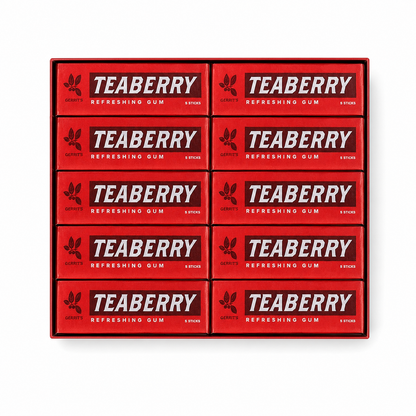 FOTE HOME GOODS Teaberry Chewing Gum Classic Retro Nostalgic Flavor