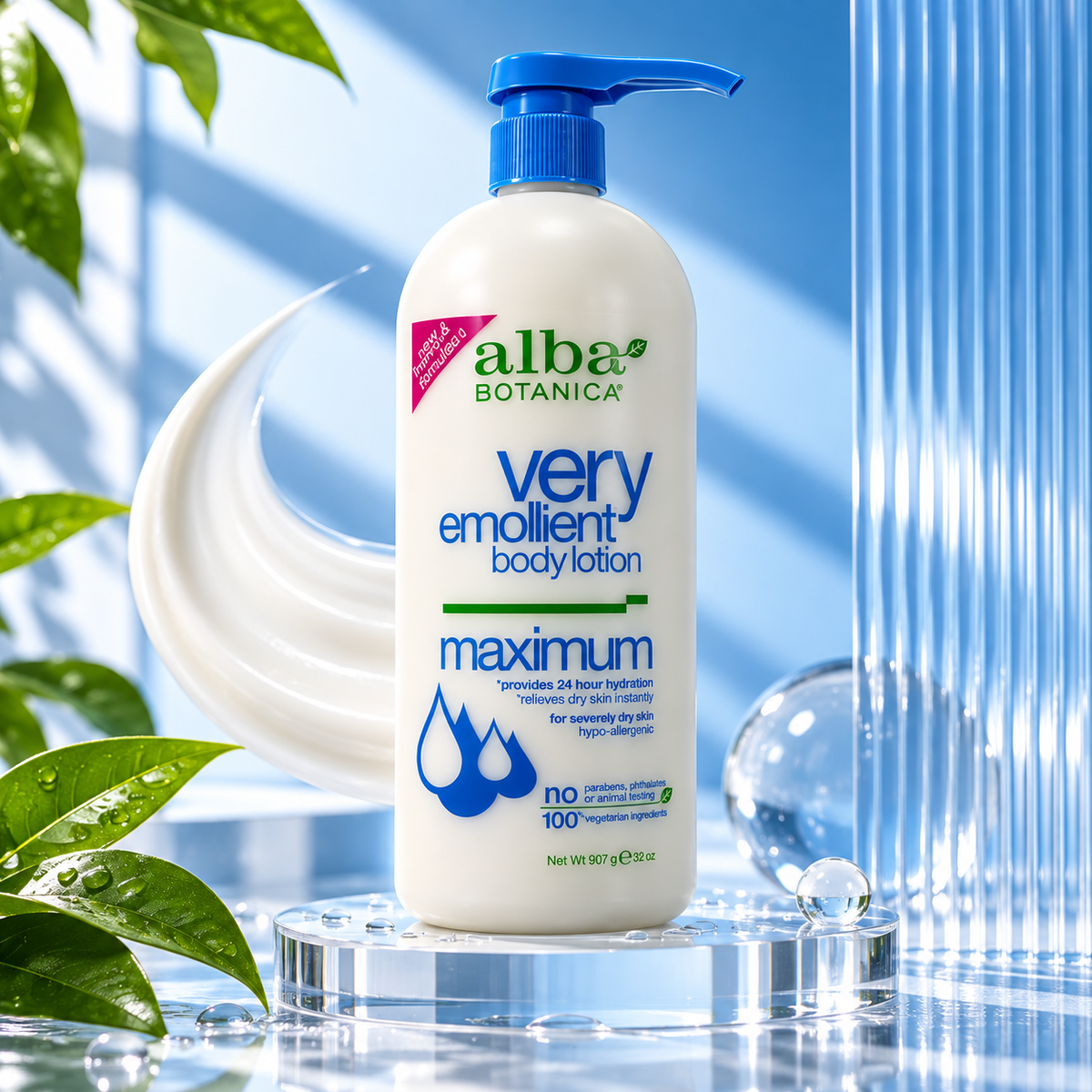 Alba Botanica - Very Emollient Body Lotion - Maximum - 32 oz Alba Botanica