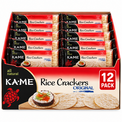 KA-ME Rice Cracker Original 3.50 oz (Pack of 12) KA-ME