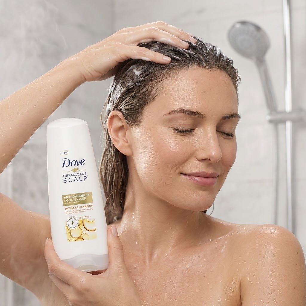 Dove DermaCare Scalp Dryness & Itch Relief Conditioner 12 oz (Pack of 4) Dove
