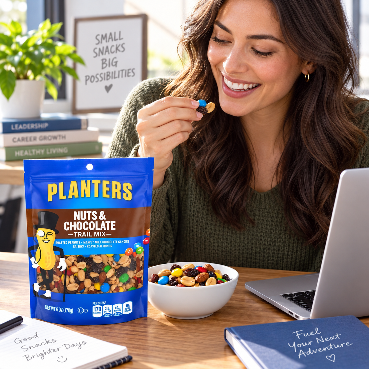 Planters Nuts & Chocolate M&M's, 6 oz Bags (Pack of 12) Planters